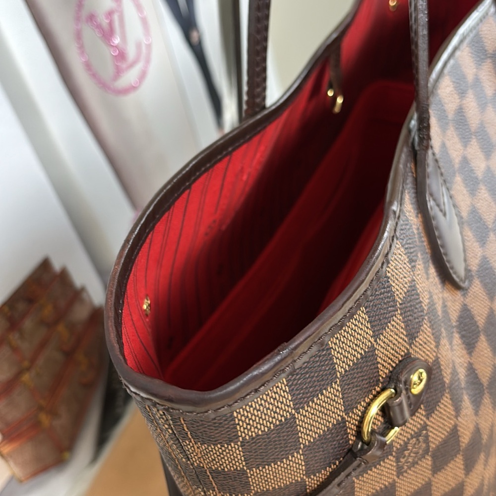 💃Authentic Louis Vuitton Damier Neverfull MM Shoulder Tote Bag - Picture 6 of 15